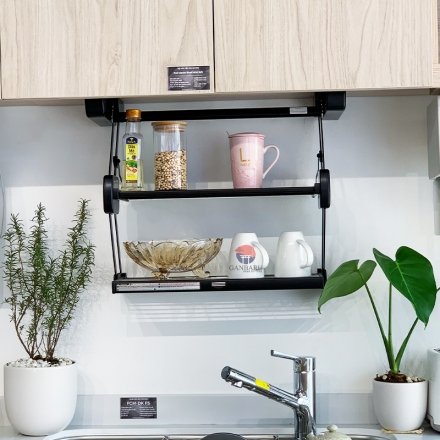 Pull-down Shelf 750 (Black) Kệ kéo tiện ích DAYDO